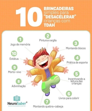 Benefícios de 10 dicas de atividades lúdicas que ajudam a desalecerar crianças com TDAH