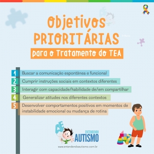 Objetivos prioritários para o tratamento do TEA