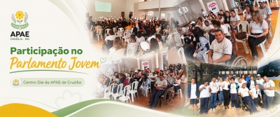 Usuários do Centro-Dia da APAE de Cruzília participam do Parlamento Jovem